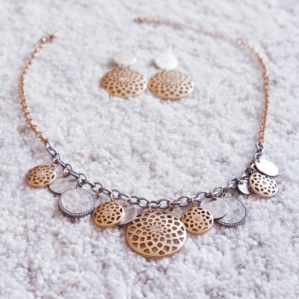 NWT NECKLACE AND EARRINGS SET